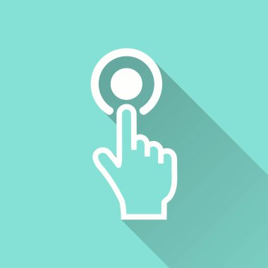 Dokunma - vektör simgesi.