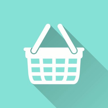 Alışveriş sepeti - vektör simgesi.