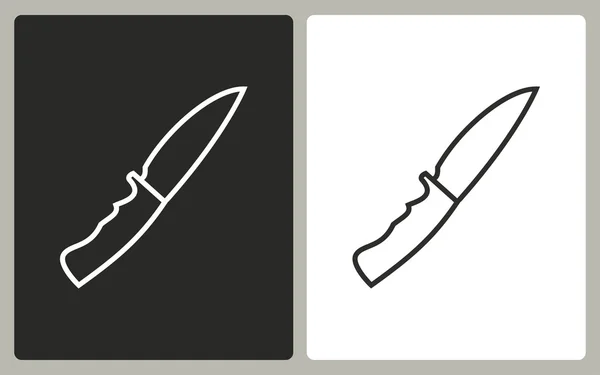 Cuchillo - icono de vector . — Vector de stock