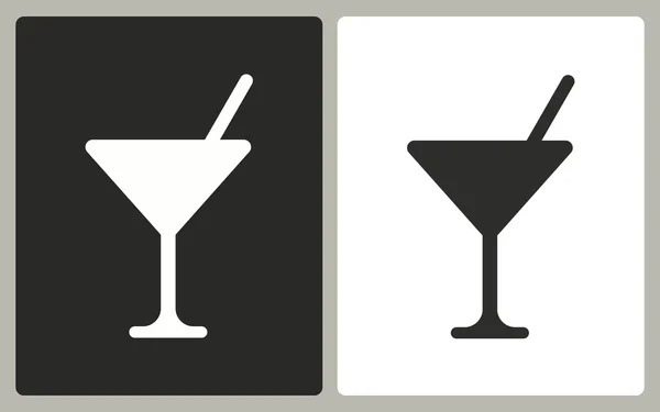 Cocktail - Vektorsymbol. — Stockvektor