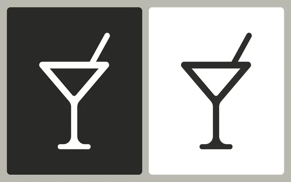 Cocktail - Vektorsymbol. — Stockvektor