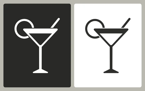 Cocktail - icône vectorielle . — Image vectorielle