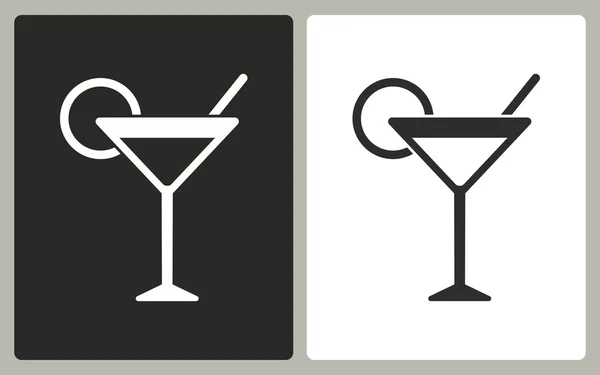 Cocktail - ícone vetorial . — Vetor de Stock