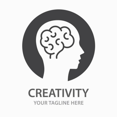 Yaratıcılık simgesi. Vektör illüstrasyonu beyazda izole edildi.