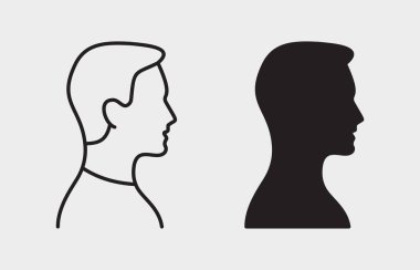 Siluet ikonu. Vektör illüstrasyonu izole edildi. Grafik ve web tasarımı için basit pictogram.