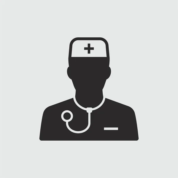 Dokter Icoon Vector Illustratie Voor Websites Mobiele Applicatie — Stockvector