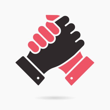 Tokalaşma ikonu. Vektör illüstrasyonu beyazda izole edildi.