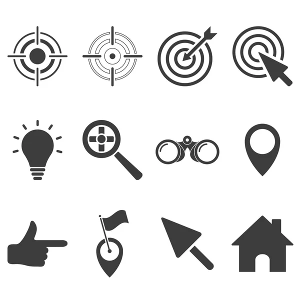Set of target icons — Stock Vector