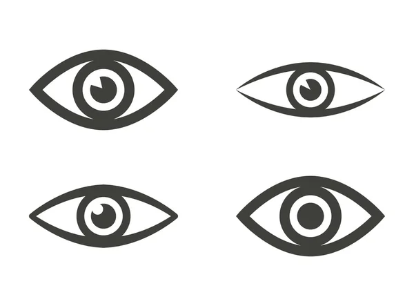 Iconos oculares — Vector de stock