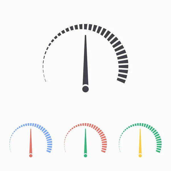 Snelheidsmeter pictogram — Stockvector