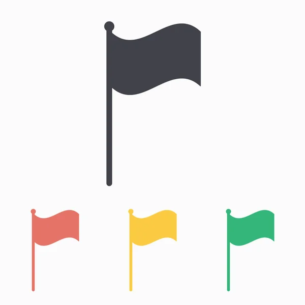 Vlag, pictogram — Stockvector