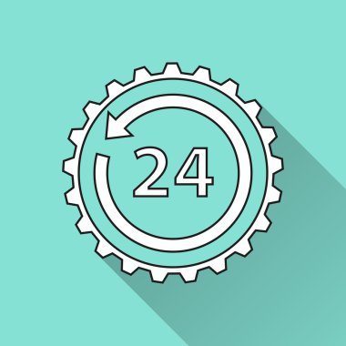 pictogram voor 24-uurs service