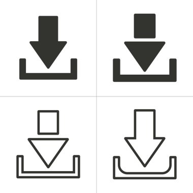 Basit download Icon Set