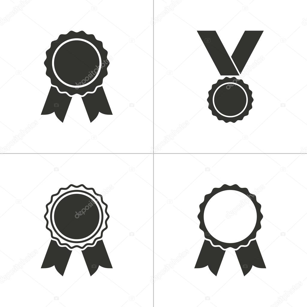 Set of simple award icon