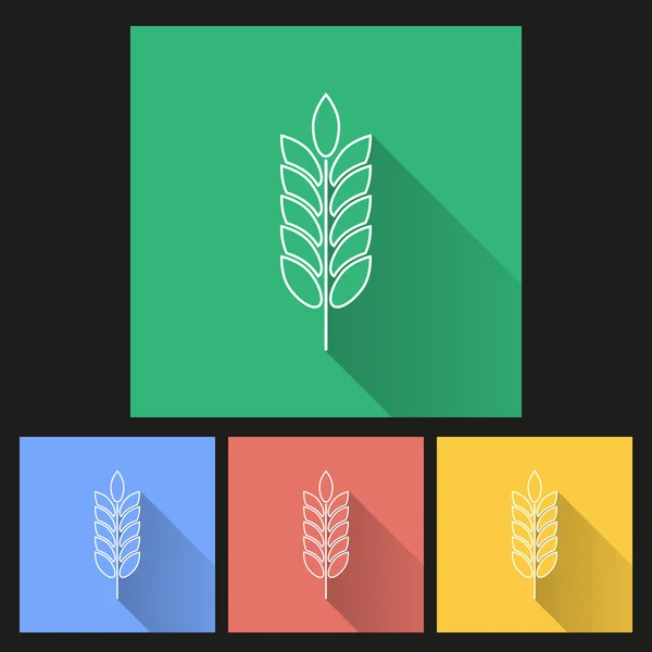 Icono de cebada — Archivo Imágenes Vectoriales