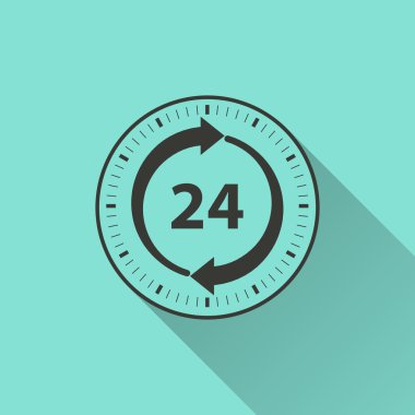 pictogram voor 24-uurs service