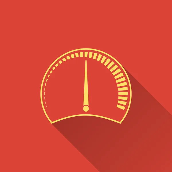 Snelheidsmeter pictogram — Stockvector