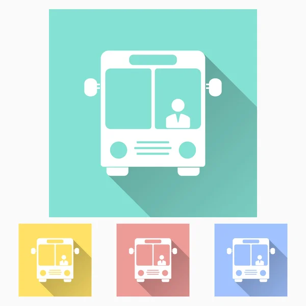 Bus pictogram — Stockvector