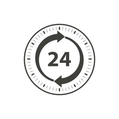 pictogram voor 24-uurs service