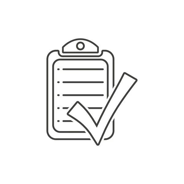 Icono de lista de verificación — Vector de stock