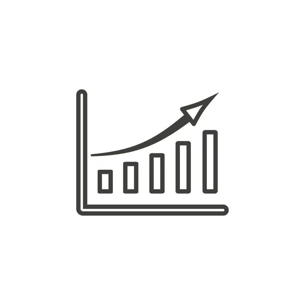 Crecimiento del icono del negocio — Archivo Imágenes Vectoriales