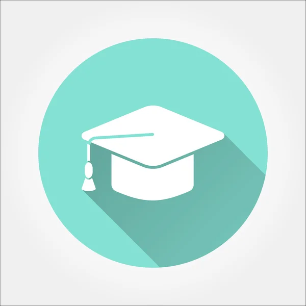 Icono de la tapa de graduación — Vector de stock