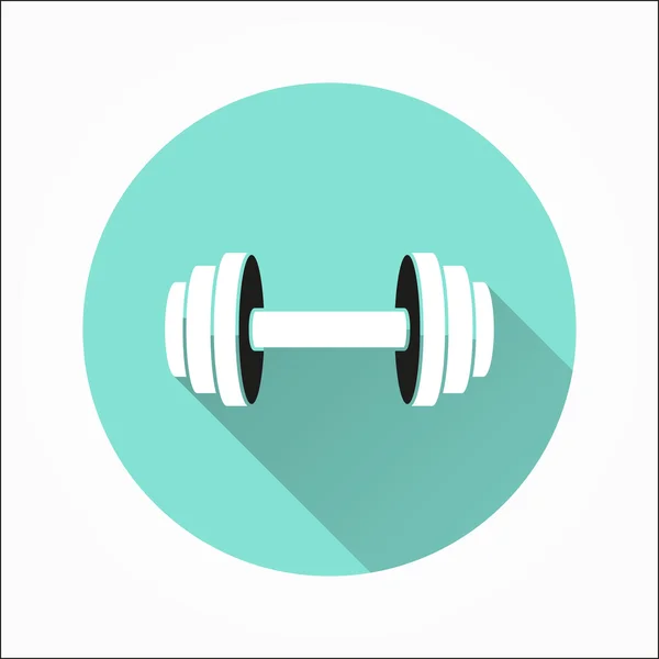 Pictograma Dumbbell — Vector de stoc