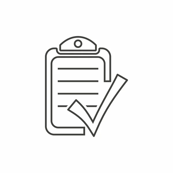 Icono de lista de verificación — Vector de stock