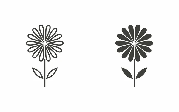 Icône de fleur — Image vectorielle