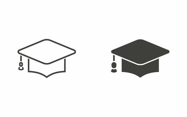 Icono de la tapa de graduación — Vector de stock