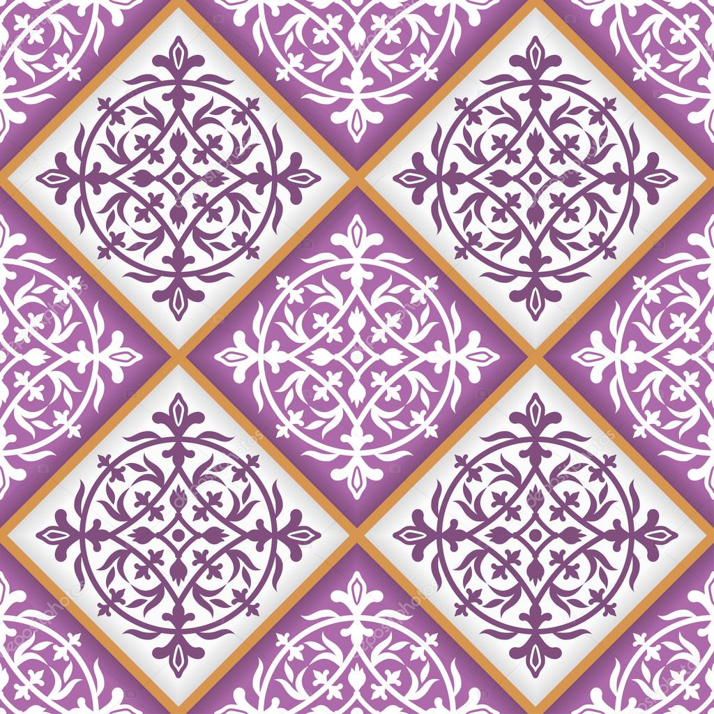 Seamless pattern from tiles.