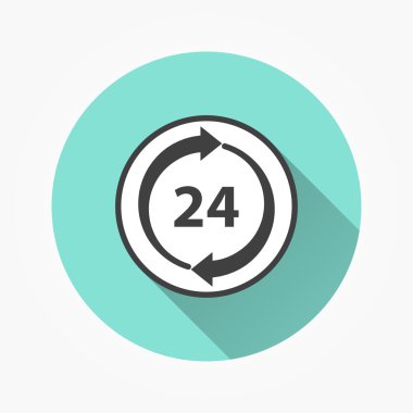pictogram voor 24-uurs service