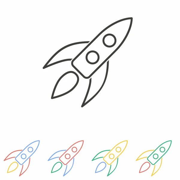 Rocket icon — Stock Vector