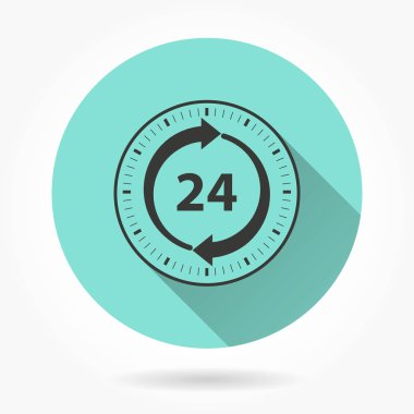 pictogram voor 24-uurs service