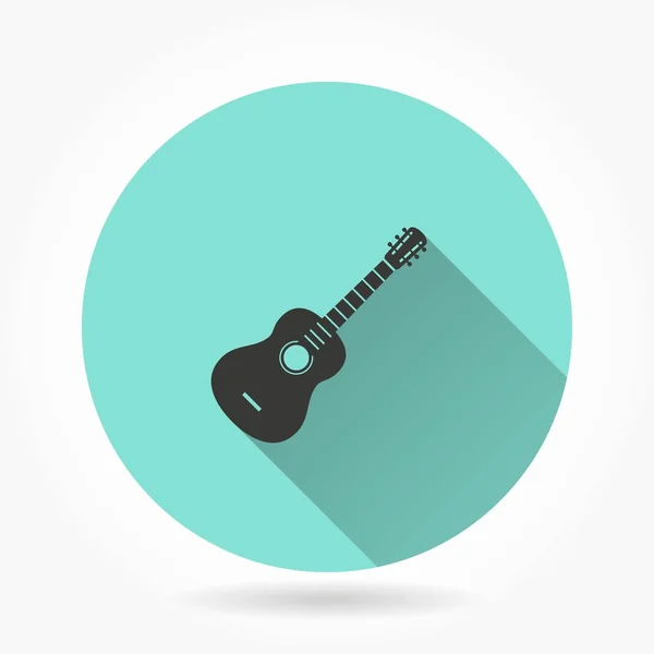 Ícone de guitarra — Vetor de Stock