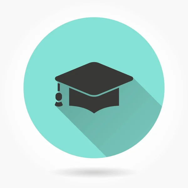 Icono de la tapa de graduación — Vector de stock