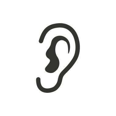 Ear   icon. clipart