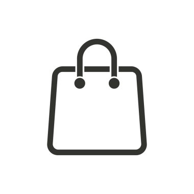 alışveriş çantası simgesi.