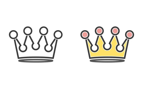 Crown  icon — Stock Vector