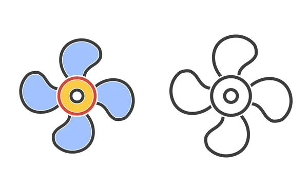 Ventilator pictogram — Stockvector