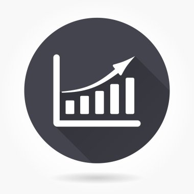 büyüyen grafik simgesi.