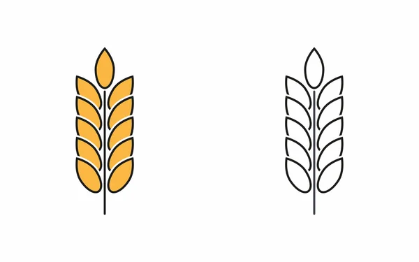 Icono de cebada . — Vector de stock