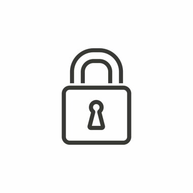 Kilit - vektör simgesi.