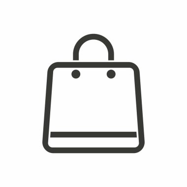 alışveriş çantası simgesi.