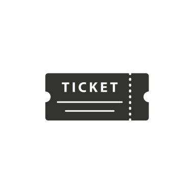 Ticket icon. clipart