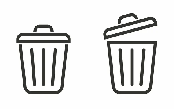 Bin  - vector icon. — Stock Vector