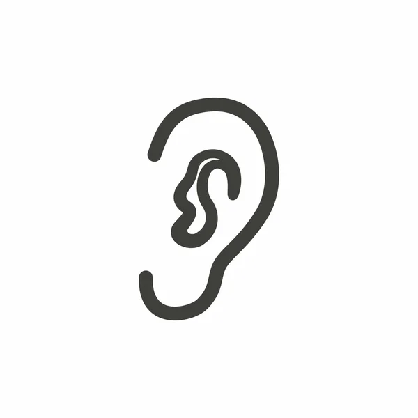 Ear - Vektorsymbol. — Stockvektor
