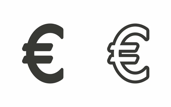 Euro - icono de vector . — Vector de stock