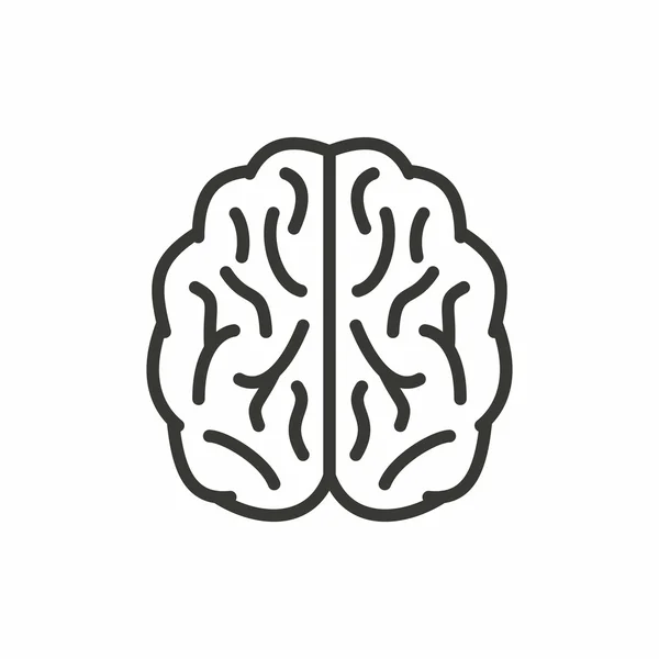 Icono del cerebro. — Vector de stock