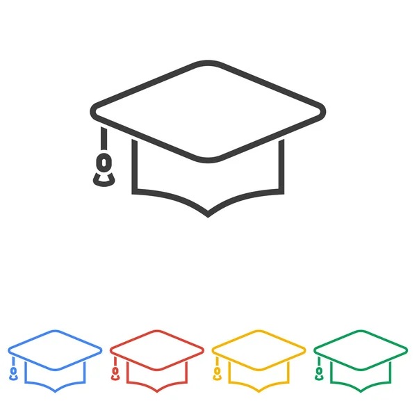 Icono de graduación — Vector de stock